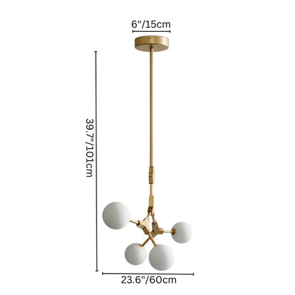 Elegant Noxira chandelier by Residence Supply featuring multiple hanging glass fixtures and a sleek modern design.