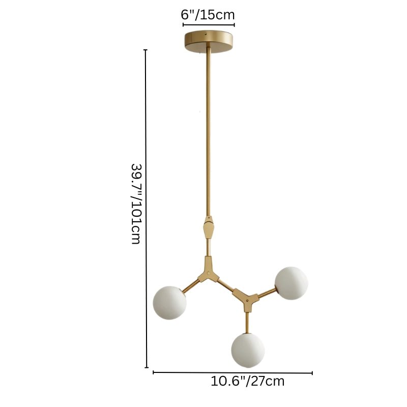 Elegant Noxira chandelier by Residence Supply featuring multiple glass globes and a modern brushed metal finish.