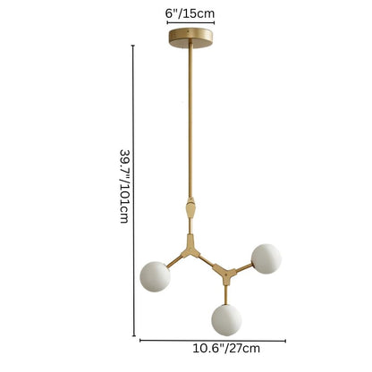 Elegant Noxira chandelier by Residence Supply featuring multiple glass globes and a modern brushed metal finish.