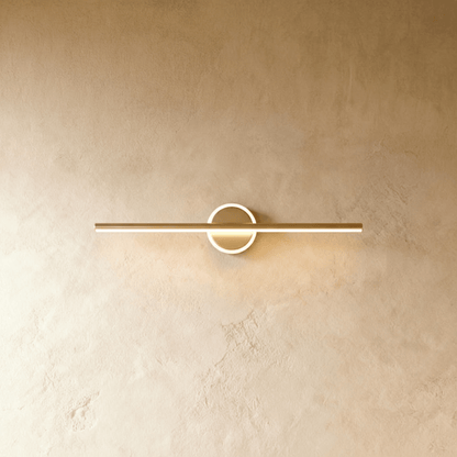 Nyxtra Wall Lamp by Residence Supply, modern design with sleek metal finish, mounted on a wall with adjustable arm for lighting.