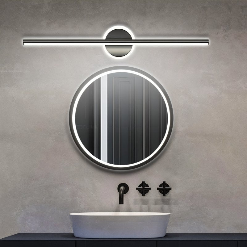 Modern Nyxtra Wall Lamp by Residence Supply, bathroom vanity lighting with sleek design and adjustable arm.
