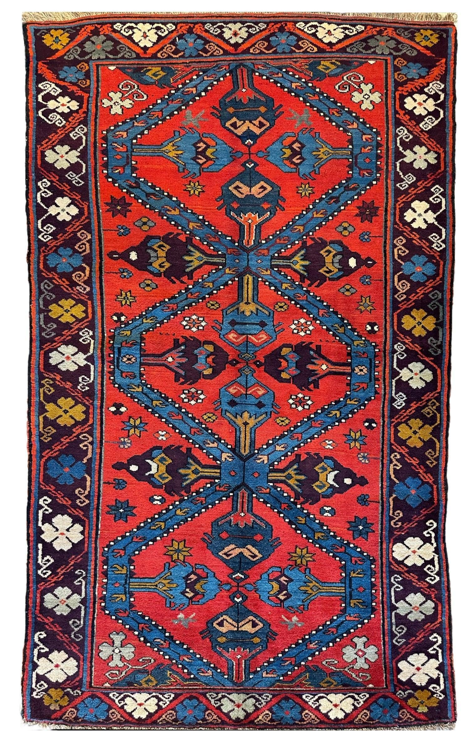 Old Derbent Dagestan Rug 4’ x 7’ - Nuvé