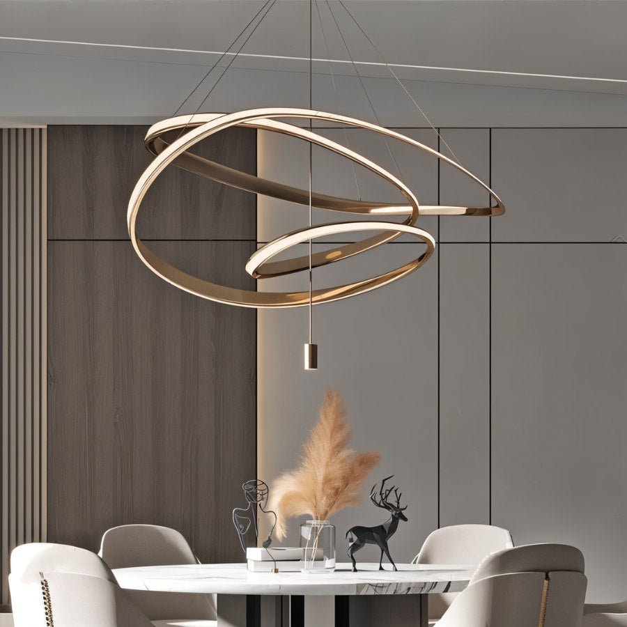 Olenna chandelier by Residence Supply featuring multiple glass orbs and metal frame, hanging light fixture for modern interior decor