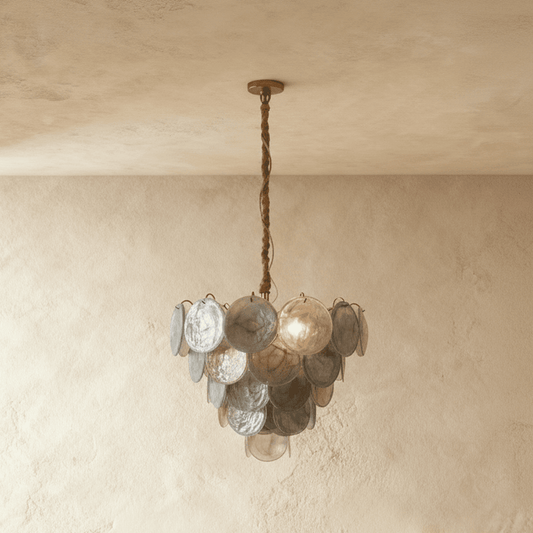 Elegant Olvenis Chandelier by Residence Supply with multiple glass globes and metal frame, ideal for modern interior lighting.