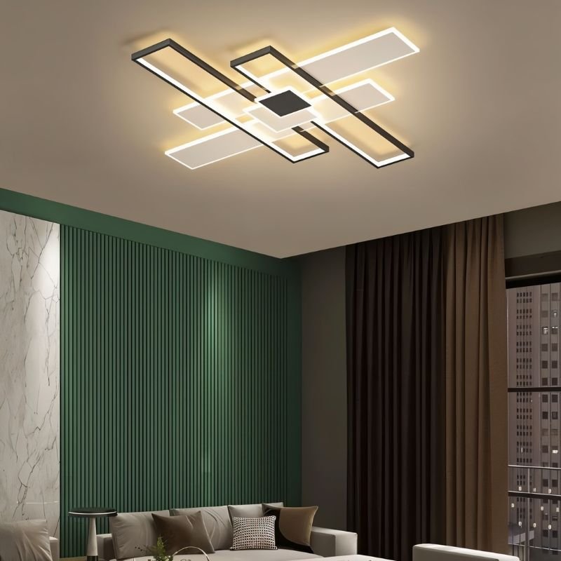 Ombrin ceiling light by Residence Supply featuring a modern, sleek design with a warm glow and stylish metallic finish.