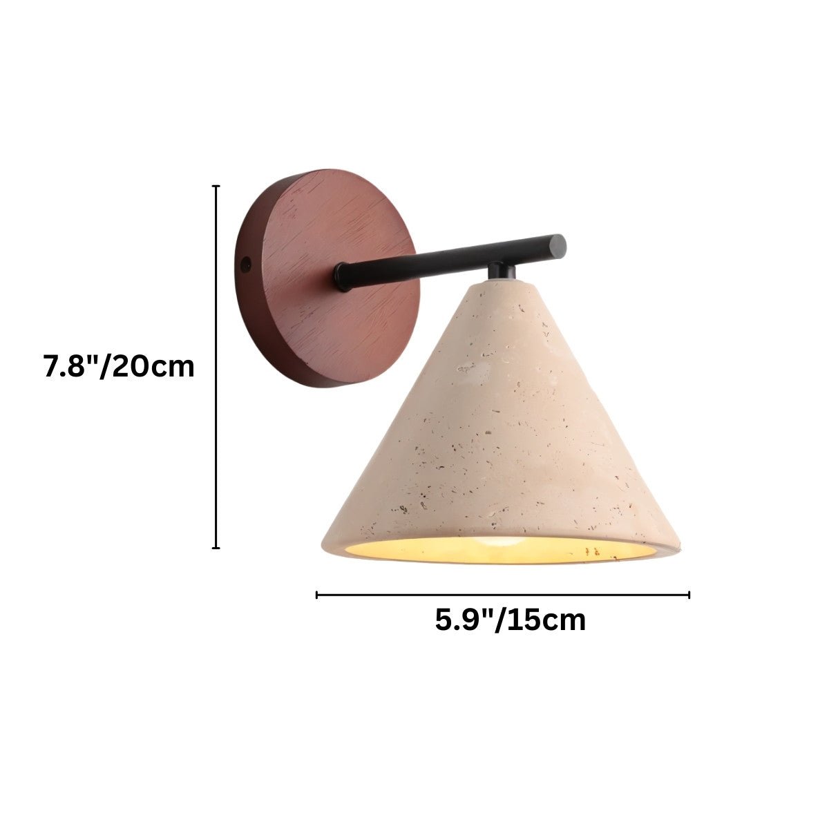 Omicil Travertine Wall Lamp - Nuvé