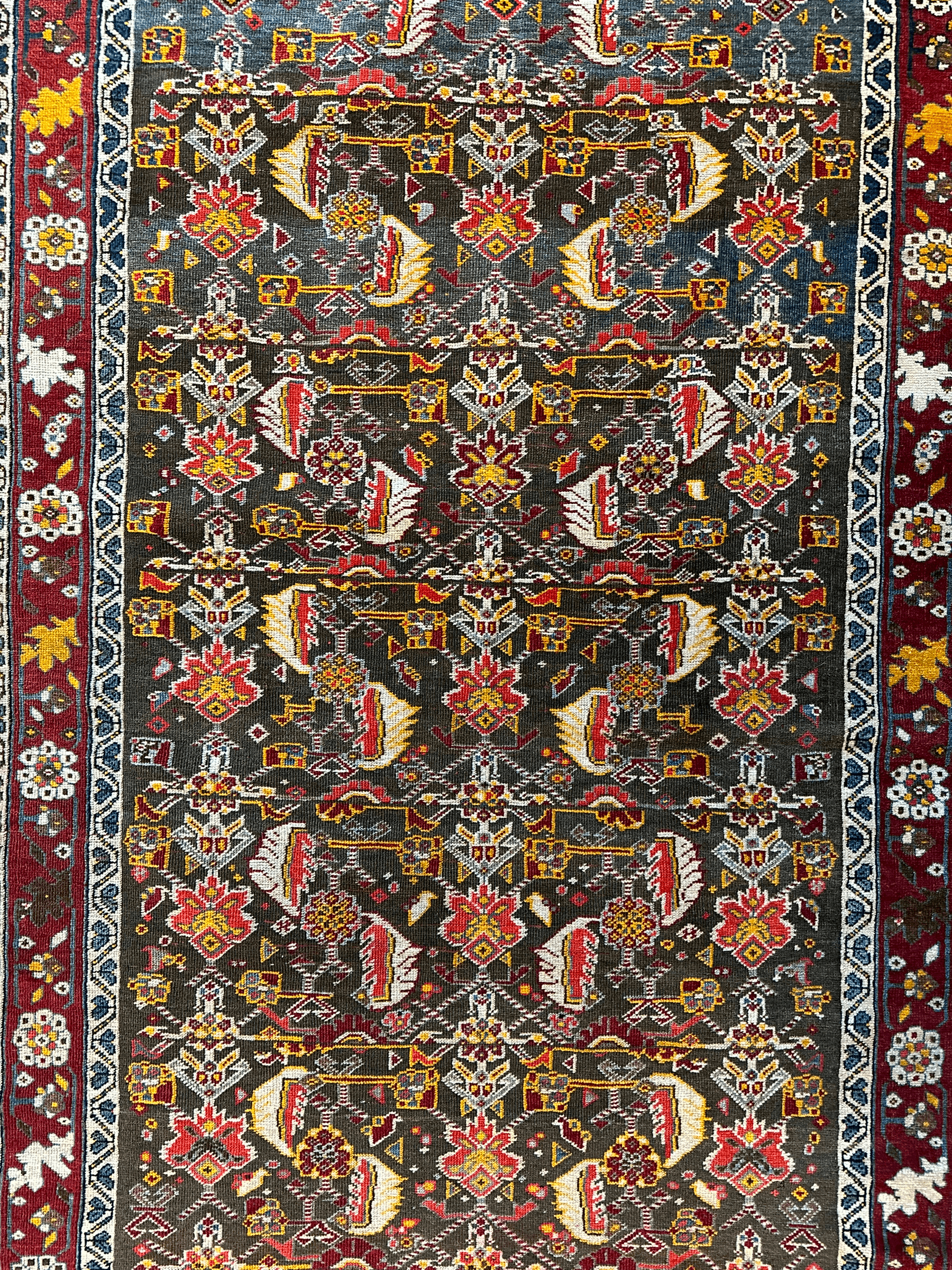 One of a Kind Persian Kashkuli Runner - 3’2" X 6’8" - Nuvé