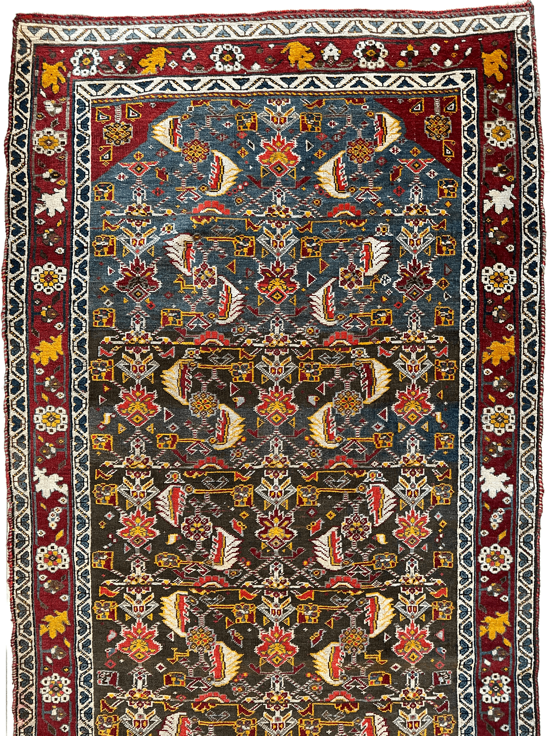 One of a Kind Persian Kashkuli Runner - 3’2" X 6’8" - Nuvé