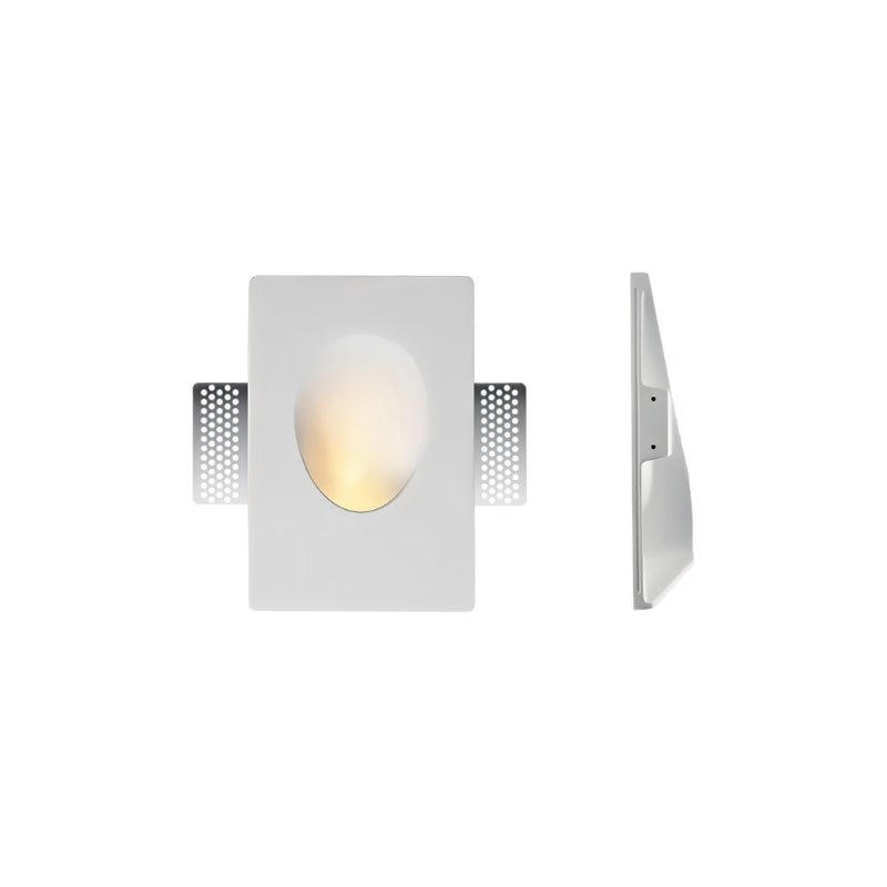 Rectangular and oval Onexa Trimless Wall Light by Residence Supply, showcasing sleek, modern design with smooth finish.