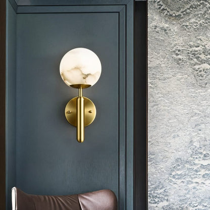 Orbis Alabaster Wall Lamp - Nuvé