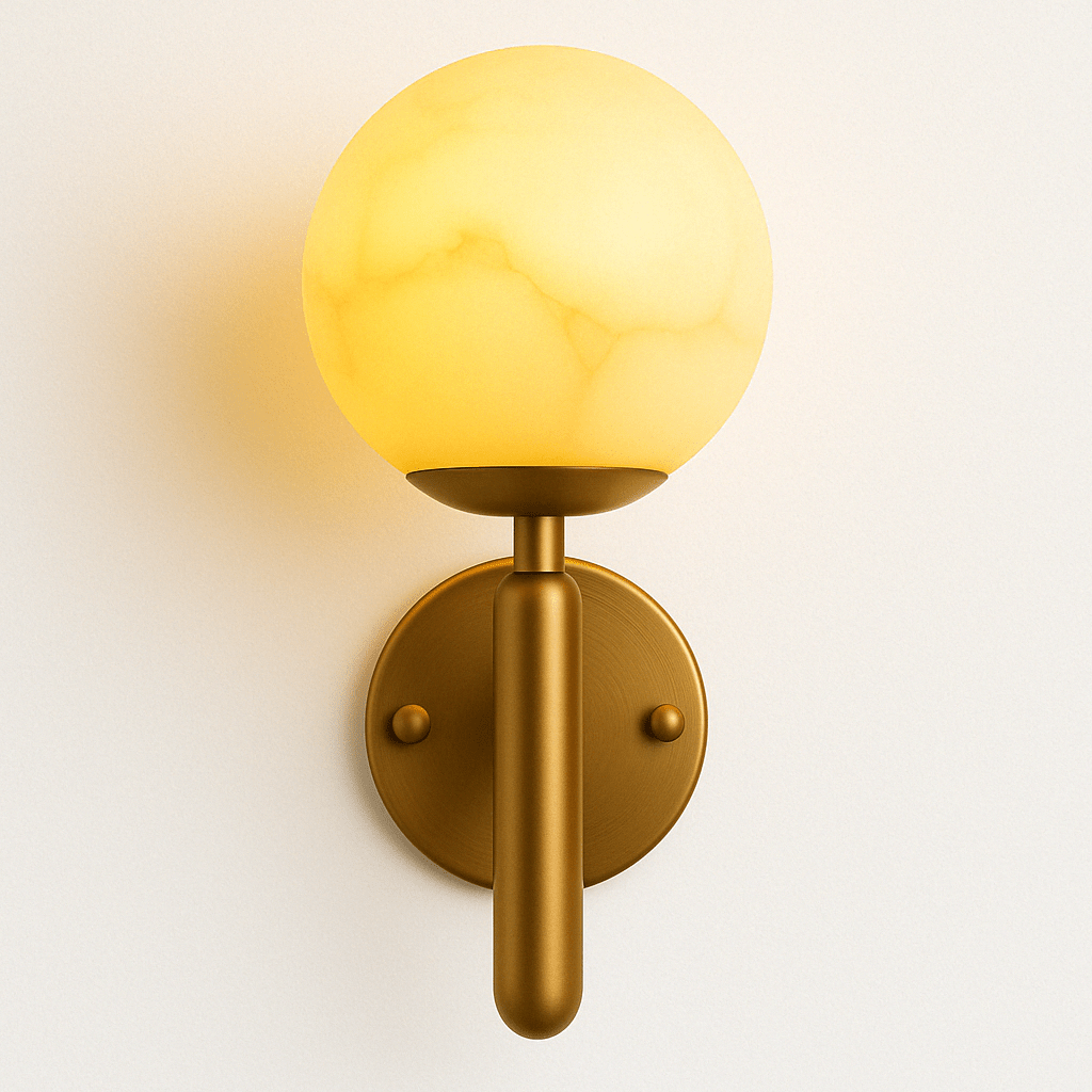 Orbis Alabaster Wall Lamp - Nuvé