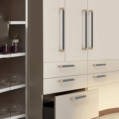 Residence Supply Orda Pull Bar for cabinets, showing sleek metal handle with a brushed finish and mounting hardware.