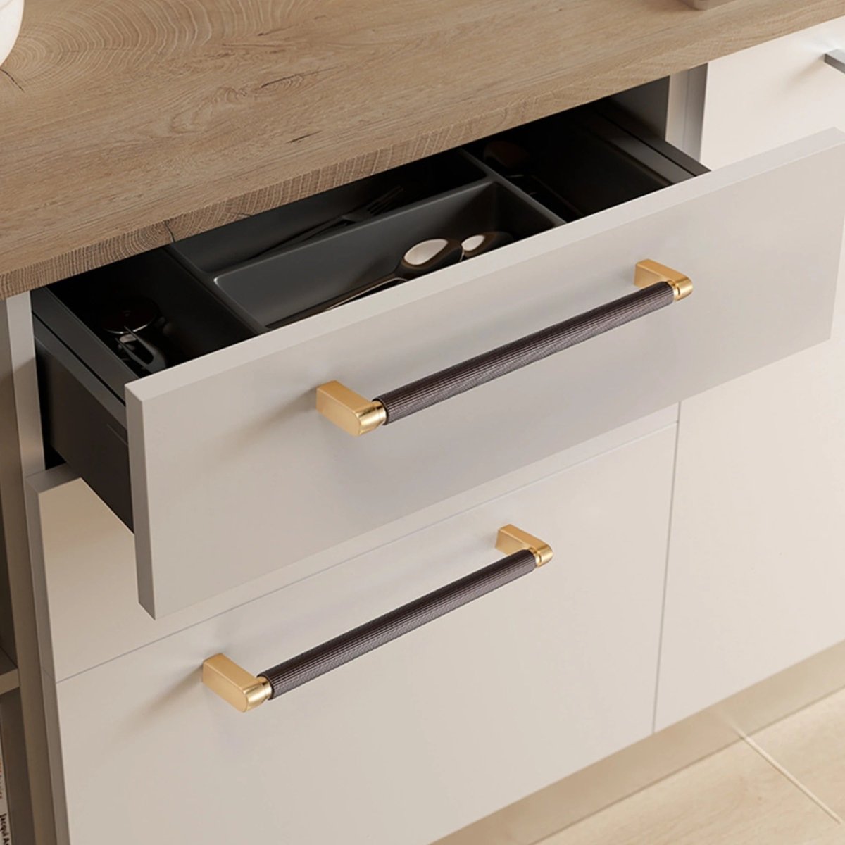 Residence Supply Orda Pull Bar, sleek cabinet hardware pull with modern metal finish for kitchen and furniture cabinets.