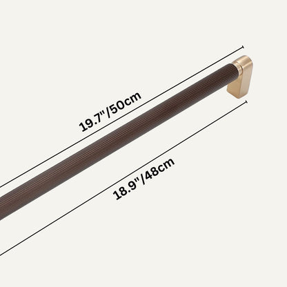Residence Supply Orda Pull Bar, sleek cabinet hardware with a modern metal finish, mounted on a cabinet door.