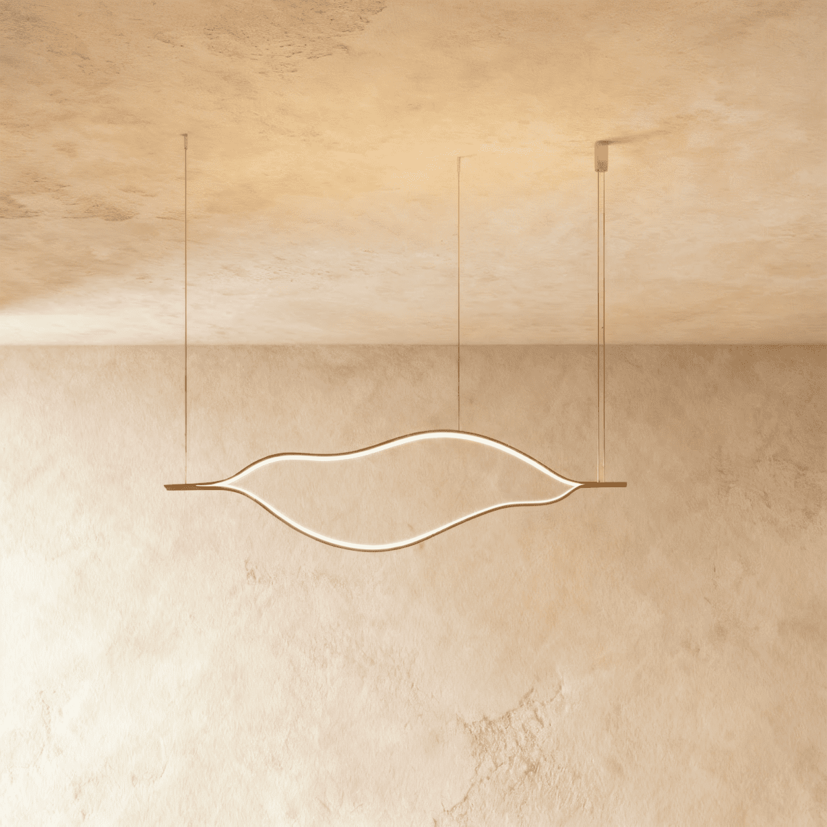 Elegant Oris chandelier with multiple glass shades and intricate metal frame, designed for stylish interior lighting.