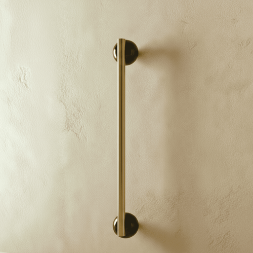 Residence Supply Parasa marble pull bar for cabinets, featuring a sleek marble finish and modern hardware design.