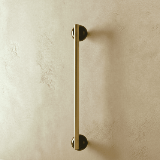 Residence Supply Parasa marble pull bar for cabinets, featuring a sleek marble finish and modern hardware design.