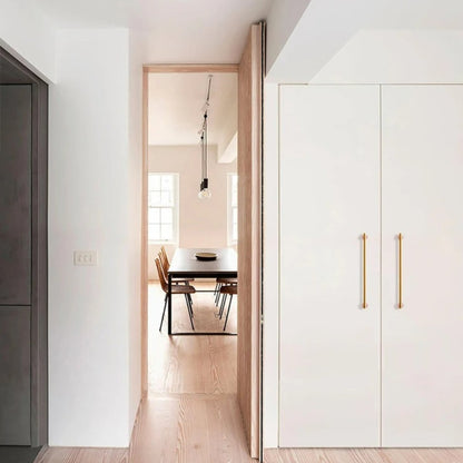 Residence Supply Parasa marble pull bar for cabinets, featuring smooth marble finish and modern hardware design.