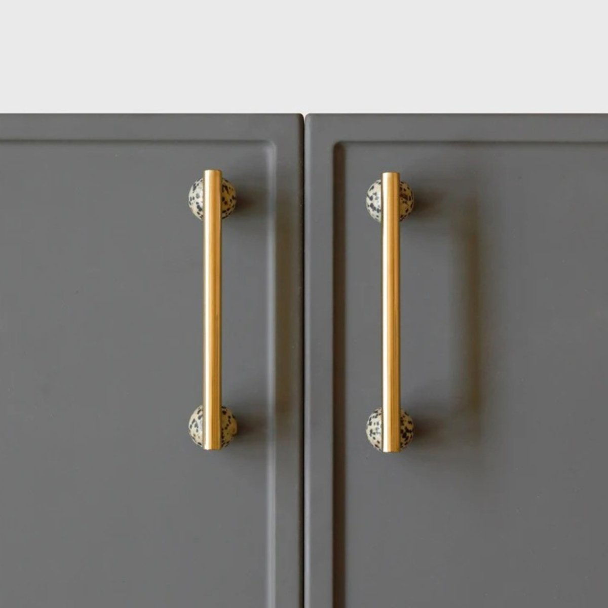 Residence Supply Parasa Marble Pull Bar for cabinets, featuring a sleek marble design and modern hardware style.