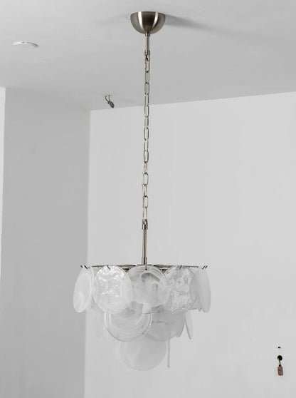 Retro Glass Disc Chandelier
