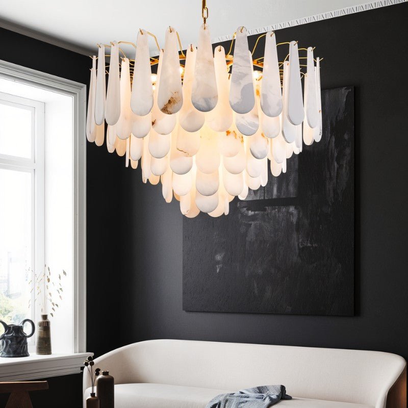 Patra Alabaster Chandelier Light - Nuvé