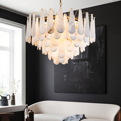 Patra Alabaster Chandelier Light - Nuvé