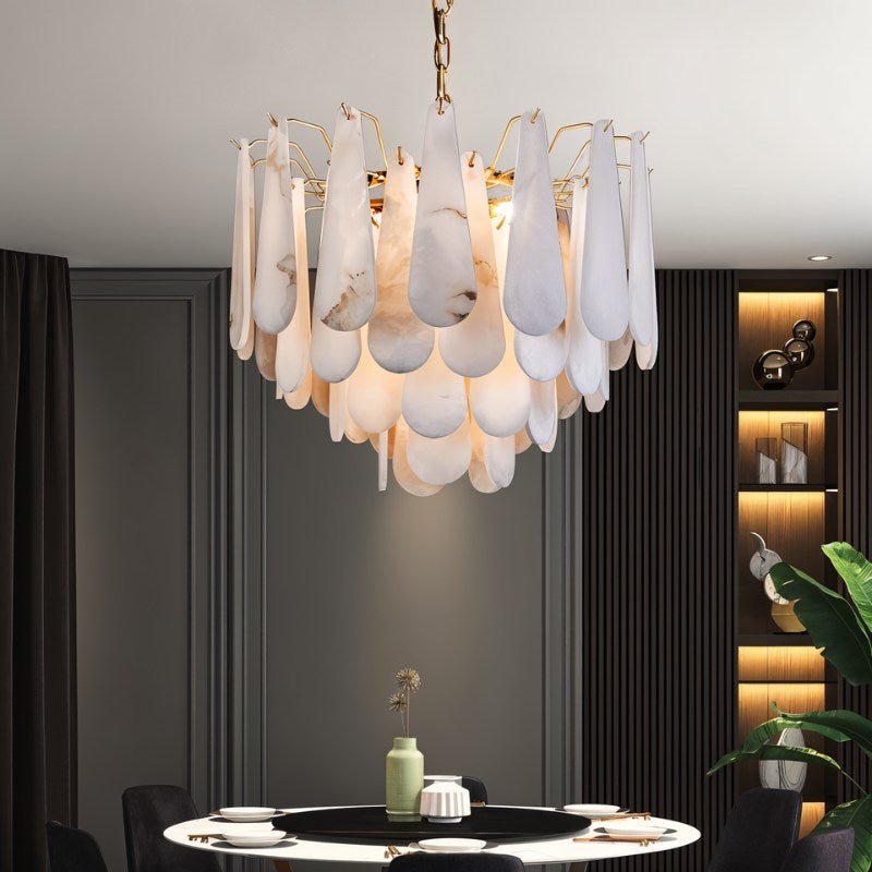 Patra Alabaster Chandelier Light - Nuvé