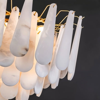 Patra Alabaster Chandelier Light - Nuvé