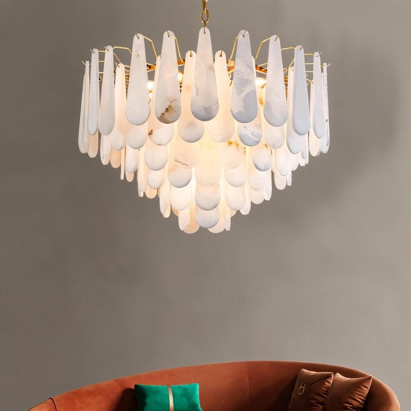 Patra Alabaster Chandelier Light - Nuvé