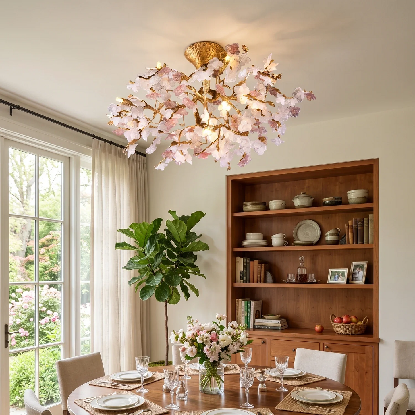 Peach blossom Ceiling Light