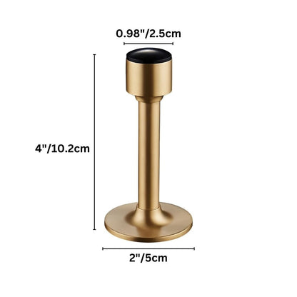 Residence Supply Pesu door stop mounted on a wall, made of durable metal, designed to prevent door from swinging open too far.