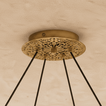 Petala Crystal Round Chandelier by Residence Supply featuring elegant crystals and a circular design, perfect for lighting decor.