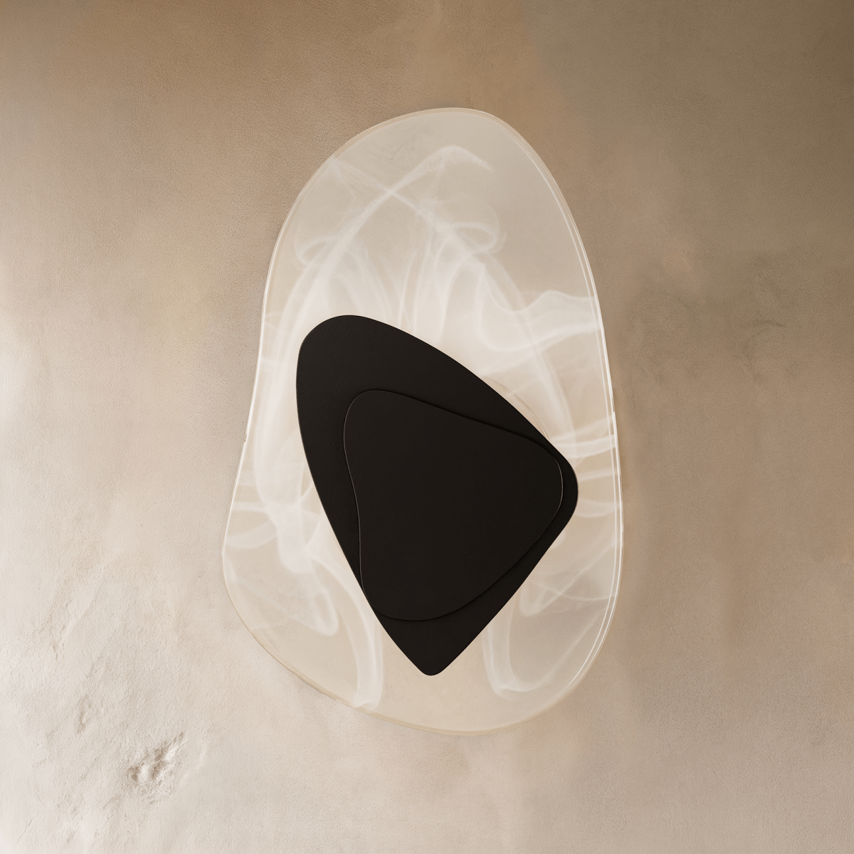 Residence Supply Petra Wall Lamp with sleek metal finish and modern design, mounted on a wall in a stylish interior setting.
