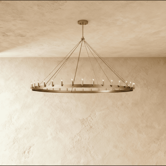 Elegant Phlox chandelier by Residence Supply featuring multiple glass globes and a sleek metal frame, perfect for modern lighting.