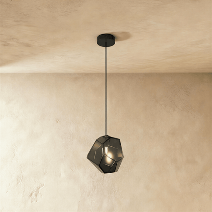 Residence Supply Piedra Pendant Light featuring a sleek, modern design with a smooth stone finish and adjustable hanging cord.