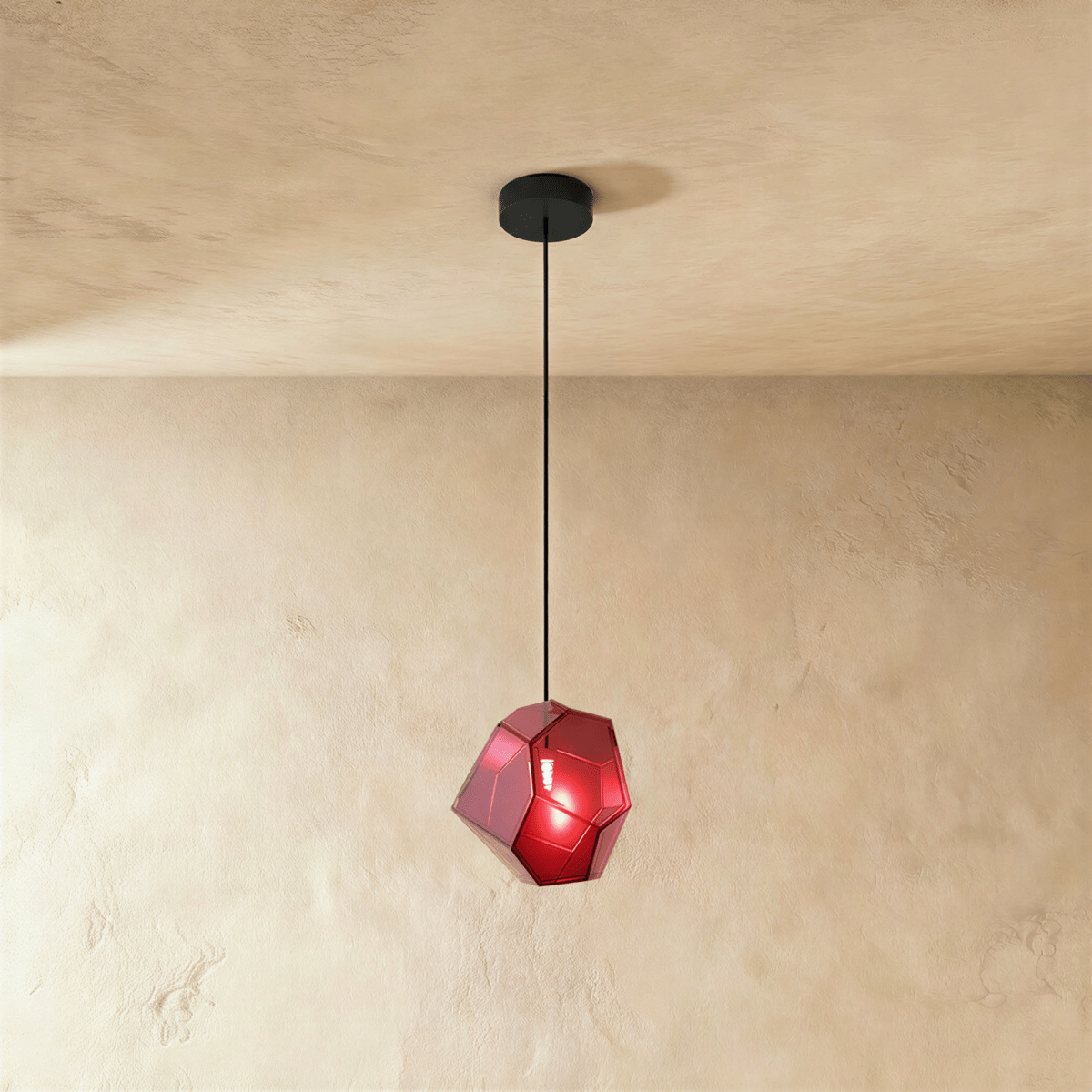 Residence Supply Piedra Pendant Light hanging fixture with a sleek, minimalist design and round shape for modern interiors.