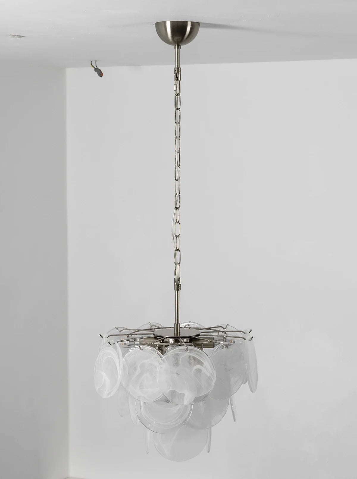 Retro Glass Disc Chandelier
