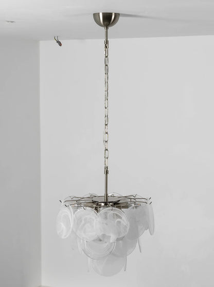 Retro Glass Disc Chandelier
