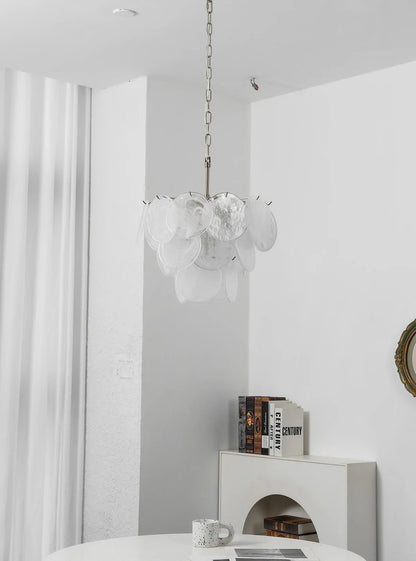 Retro Glass Disc Chandelier