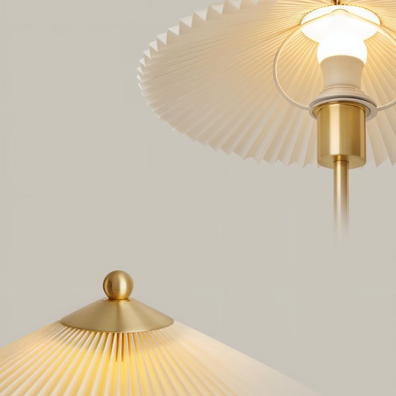 Residence Supply Plisse Table Lamp with textured fabric shade and sleek base, ideal for modern bedside or living room lighting.