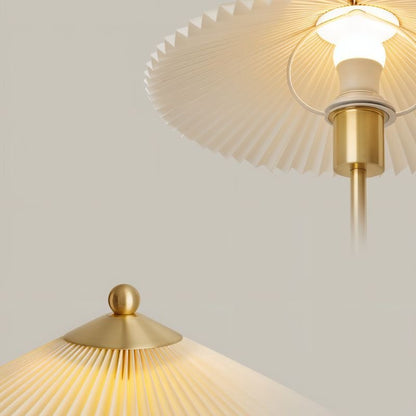 Residence Supply Plisse Table Lamp with textured fabric shade and sleek base, ideal for modern bedside or living room lighting.