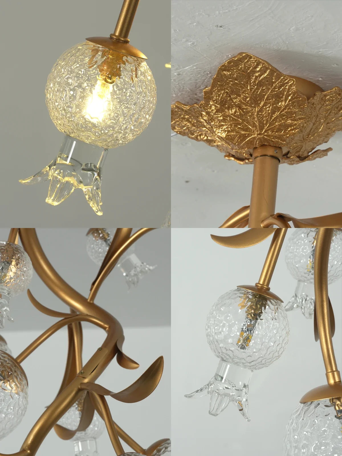 Pomegranate Glass Branch Chandelier