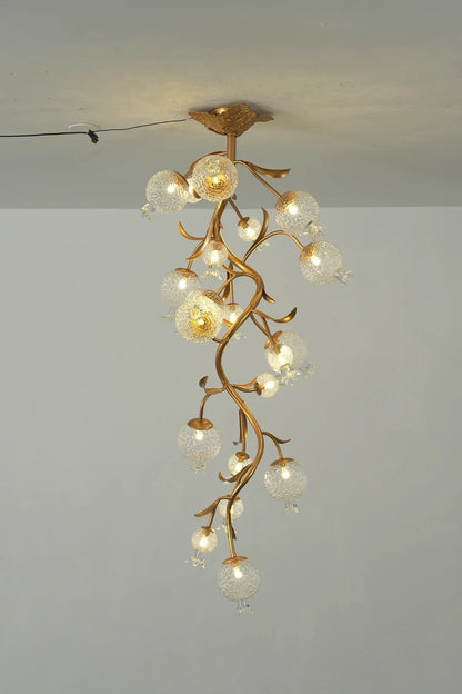 Pomegranate Glass Branch Chandelier