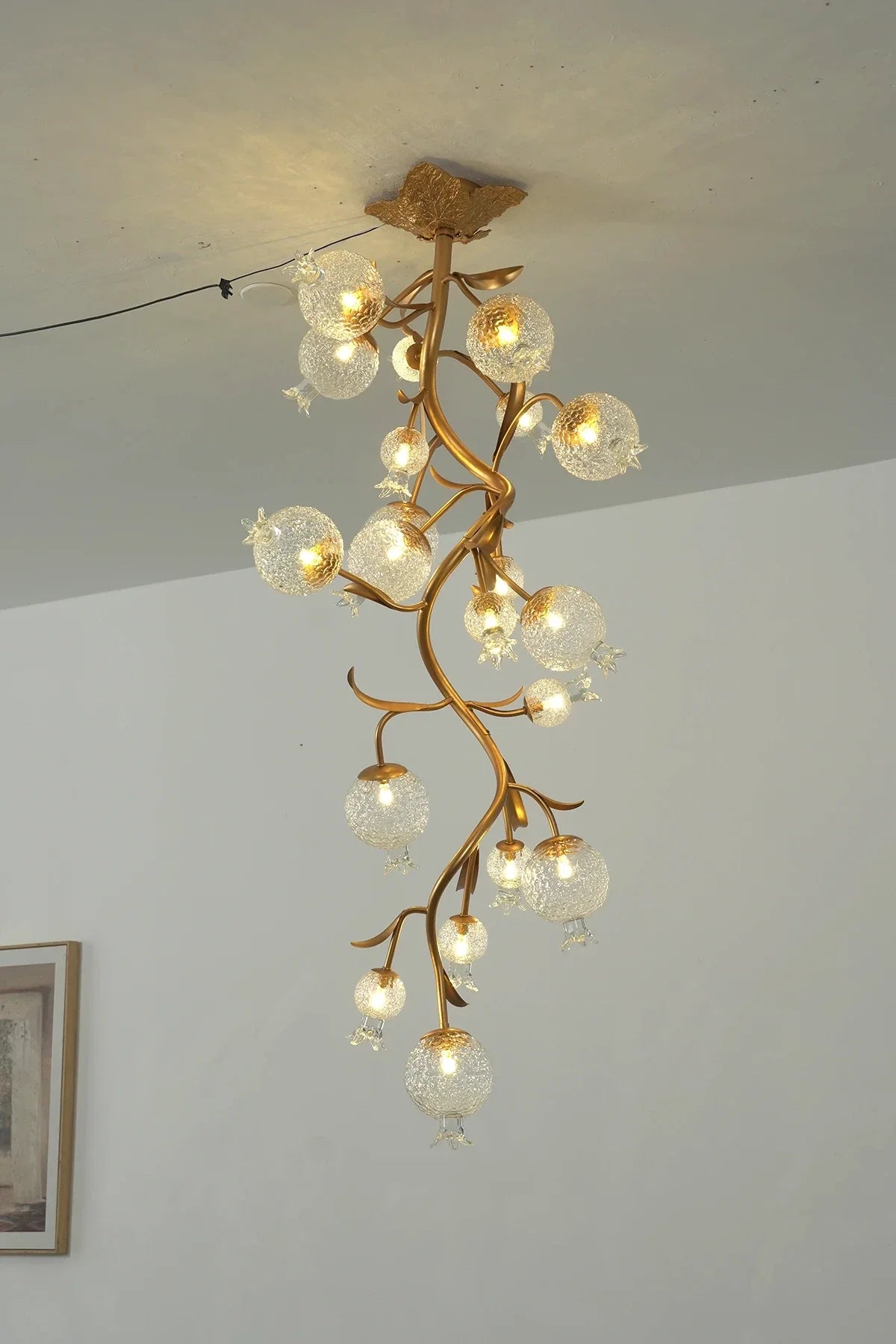 Pomegranate Glass Branch Chandelier