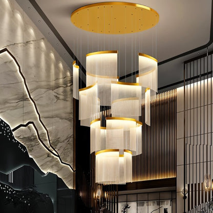 Elegant Primus Chandelier by Residence Supply featuring multiple light fixtures and a sleek modern design.
