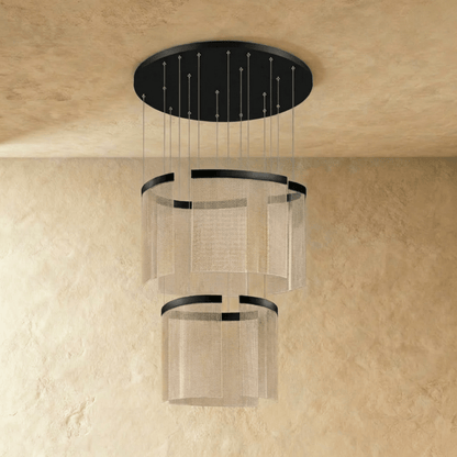 Primus chandelier by Residence Supply featuring multiple glass globe lights and a modern metal frame.
