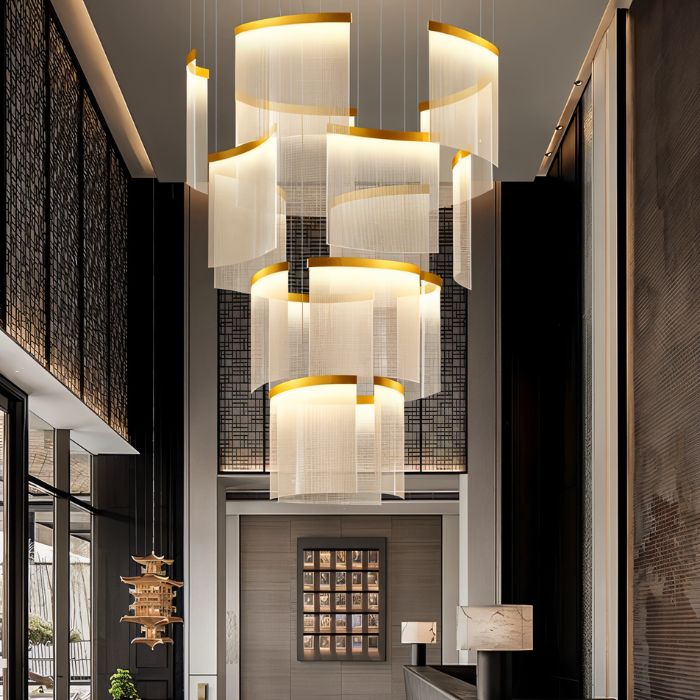 Elegant Primus Chandelier by Residence Supply featuring multiple hanging glass globes and a sleek modern design.