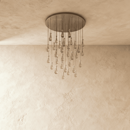 Pulcher Glass Tears Chandelier - Nuvé