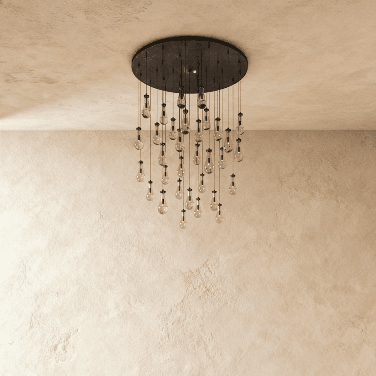 Pulcher Glass Tears Chandelier - Nuvé