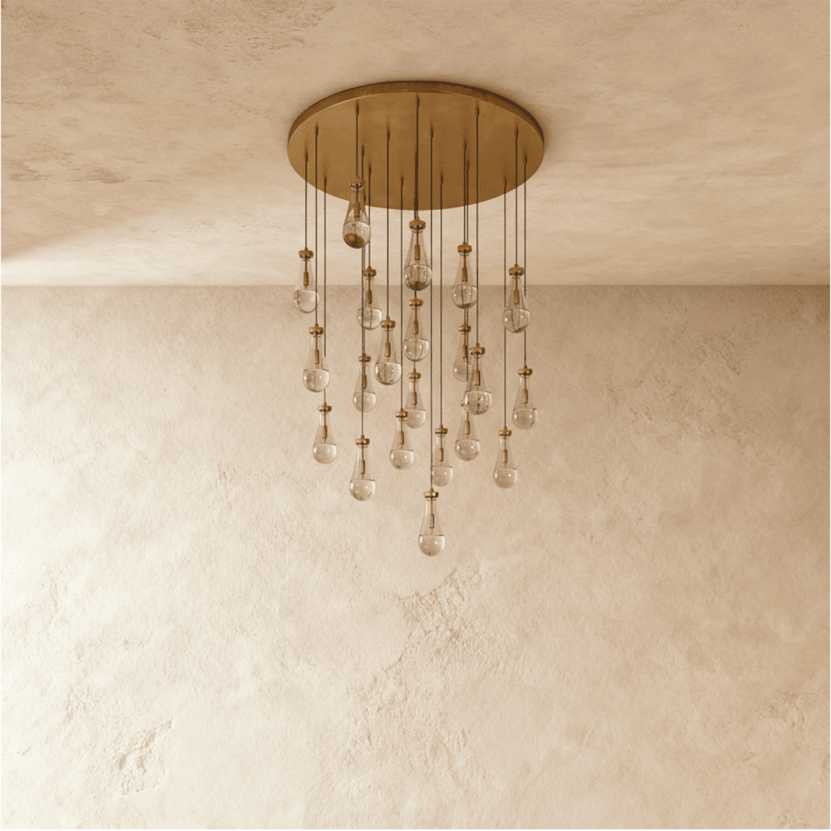 Pulcher Glass Tears Chandelier - Nuvé